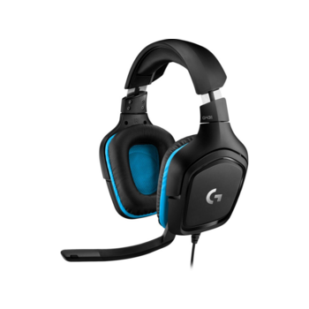 Наушники с микрофоном Logitech G431 черный/синий 2м мониторные оголовье (981-000772)