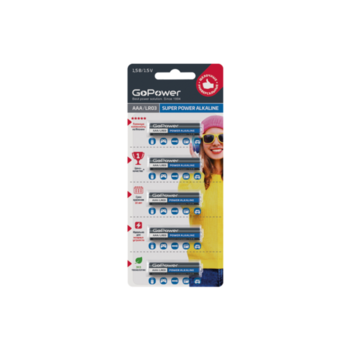 Батарейка AAA Батарейка AAA/ Батарейка GoPower LR03 AAA BL5 Alkaline 1.5V (5/50/600) (5 шт.)