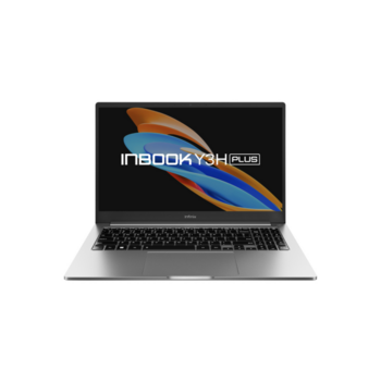 Ноутбук Ноутбук/ Infinix Inbook Y3H PLUS_YL513H 15.6"(1920x1080 IPS)/Intel Core i5 12450H(2Ghz)/16384Mb/512SSDGb/noDVD/Int:Intel UHD Graphics/BT/WiFi/war 1y/Grey/Win11Home