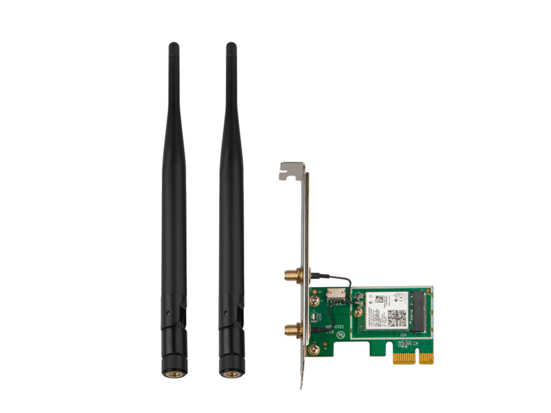 TENDA E30 PCI-e Wi-Fi-адаптер стандарта AX3000 две внешние антенны 5dBi c Bluetooth 5.0