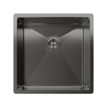Кухонная мойка RIVELATO Rivelato Rinox 4444 UN PVD black Мойка нерж.стал 1 чаша 440*440*200 мм, монтаж: универсальный, материал: нержавеющая сталь, цвет: черный