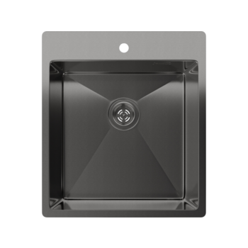 Кухонная мойка RIVELATO Rivelato Rinox 4450 PVD black Мойка нерж.сталь 1 чаша 440*500*200 мм, монтаж: врезной, материал: нержавеющая сталь, цвет: черный