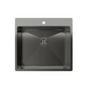 Кухонная мойка RIVELATO Rivelato Rinox 5450 PVD black Мойка нерж.сталь 1 чаша 540*500*200 мм, монтаж: врезной, материал: нержавеющая сталь, цвет: черный