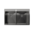 Кухонная мойка RIVELATO Rivelato Rinox 8050 B2 PVD black Мойка нерж.сталь 2 чаши 800*500*200 мм, монтаж: врезной, материал: нержавеющая сталь, цвет: черный