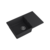 Кухонная мойка GRANFEST URBAN 678L black 1-чаша+крыло 780*490мм, монтаж: врезной, материал: кварц, цвет: черный