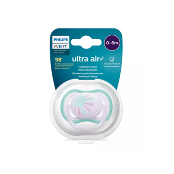 Пустышка ultra air, солнышко, 0-6 мес., 1 шт.