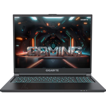 Ноутбук Gigabyte G6 Core i7 13620H 16Gb SSD512Gb NVIDIA GeForce RTX4050 6Gb 16" IPS FHD+ (1920x1200) без ОС black WiFi BT Cam (MF-H2KZ893KD)