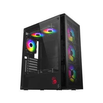 Корпус Bloody BD-CC115 черный без БП ATX 8x120mm 1xUSB2.0 1xUSB3.0 audio bott PSU