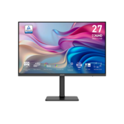 Монитор MSI Modern MD272UPHG 27" 16:9 UHD(3840x2160) IPS Flat,4ms(GTG),HDR 400,1000:1,100M:1,400nit,178/178,2xHDMI,DP,USB Type-C,Speaker,Tilt,Swivel,Height,Pivot,60Hz,Black,1y war-ty