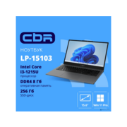 Ноутбук CBR LP-15103 15.6" (FHD IPS / i3-1215U(1.2GHz) / 8Gb DDR4 3200MHz / 256Gb SSD PCIe /Intel UHD Graphics (support Iris Xe with dual RAM) / RJ45 / Windows 11 Pro /4825 mAh /1840g/металл+пластик)