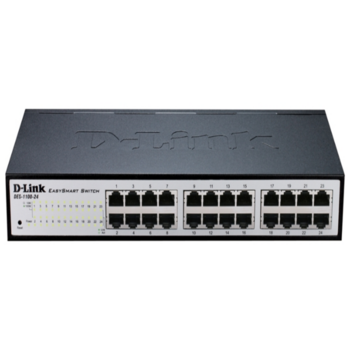 D-Link DES-1100-24/A2A Настраиваемый L2 коммутатор с 24 портами 10/100Base-TX