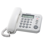 Телефон Panasonic KX-TS2356RUW (белый) {АОН,Caller ID,ЖКД,блокировка набора,выключение микрофона}