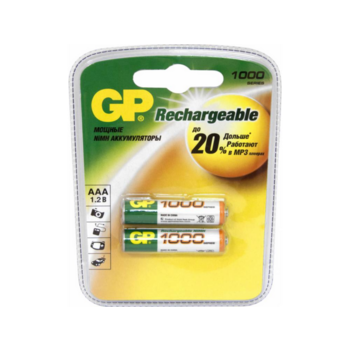 Аккумулятор GP 100AAAHC AAA NiMH 1000mAh (2шт)
