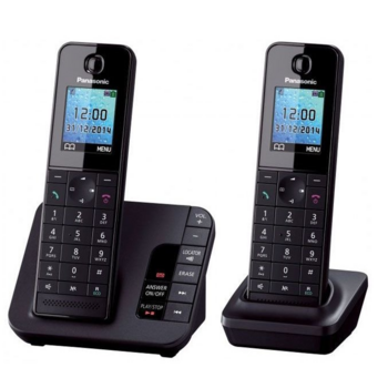 Беспроводной телефон DECT Panasonic Беспроводной телефон DECT Panasonic/ Цветной, АОН, автоответчик, доп.трубка в комплекте,черный