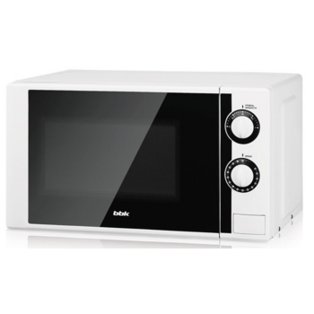 Микроволновая печь BBK 20MWS-704M/W white (20л, 700Вт, соло, механическое управление) (20MWS-704M/W)