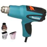 Makita HG551VK Пистолет горячего воздуха [HG551VK] {1800Вт,250-500лм,100-550грС,0.7кг,чем,3 насадки,плавная регулировка температуры}