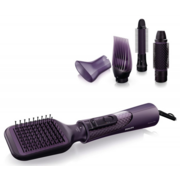 Прибор для укладки волос Philips Прибор для укладки волос Philips/ Фен-щётка, 1000 Вт, керам.покрытие, ThermoProtect (57С), ионизация, 5 насадок