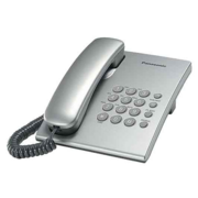 Телефон Panasonic KX-TS2350RUS (серебристый) {повтор номера, регул-ка громкости, кр.на стену}