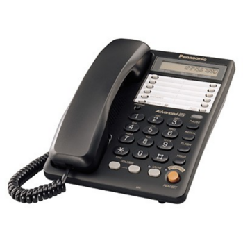 Телефон Panasonic KX-TS2365RUB (черный) {16-зн ЖКД, однокноп.набор 20 ном., автодозвон, спикерфон }