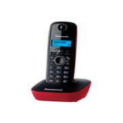 Беспроводной телефон DECT Panasonic Беспроводной телефон DECT Panasonic/ Монохромный с подсветкой, АОН, черно-красный