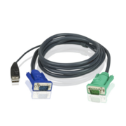 Кабель KVM USB "гидра" 1.8м SHD15M/USB A(M)--SPHD15M(G)/ATEN Кабель KVM USB "гидра" 1.8м SHD15M/USB A(M)--SPHD15M(G)/ATEN/ CABLE HD15M/USB A(M)--SPHD15M 1.8m