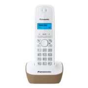 Беспроводной телефон DECT Panasonic Беспроводной телефон DECT Panasonic/ Монохромный, АОН, бело-бежевый