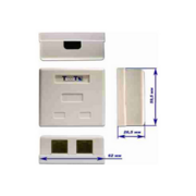 Розетка Lanmaster TWT-SM2-4512-WH настен.RJ45+RJ12 1 кат.5E UTP бел. (упак.:1шт)
